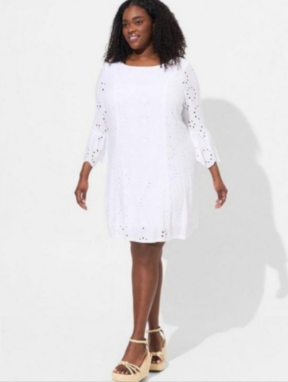 Torrid Challis Eyelet Drop Waist Dress | Size 2X - NWT